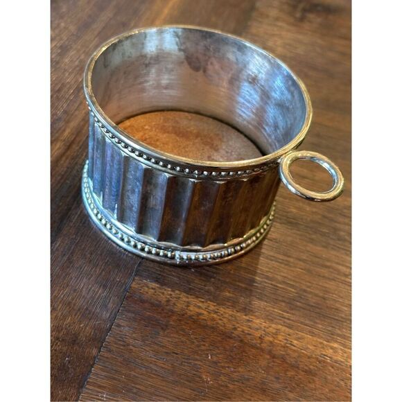 Godinger silver wine coaster and cork stop - Picture 5 of 6